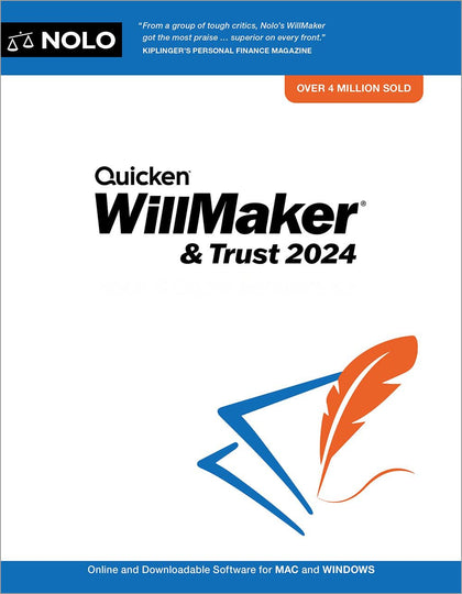 Quicken Willmaker and Trust 2024 Software