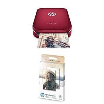 HP Sprocket Plus Instant Photo Printer - Red