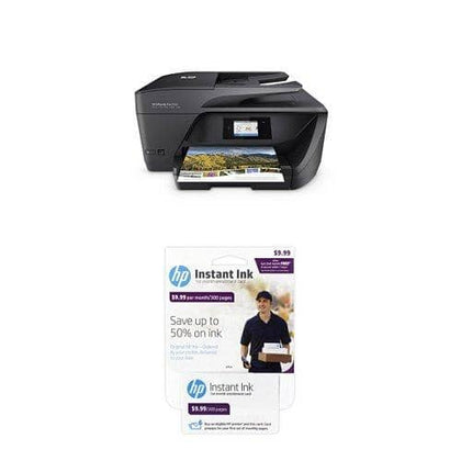 HP OfficeJet Pro 6968 Wireless All-in-One Photo Printer with Instant Ink Bundle