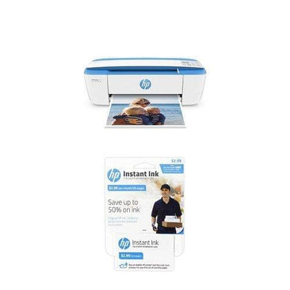 HP DeskJet 3755 Compact All-in-One Photo Printer with Instant Ink Bundle