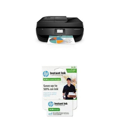 HP OfficeJet 4650 Wireless All-in-One Photo Printer with Instant Ink Bundle