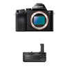 Sony a7 Full-Frame Interchangeable Digital Lens Camera - Body Only with VGC1EM Digital Camera Battery Grips