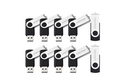 KOOTION 10PCS 2GB USB Flash Drive - Black