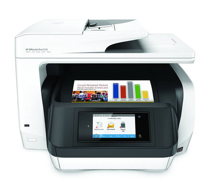 HP OfficeJet Pro 8720 All-in-One Wireless Printer - White