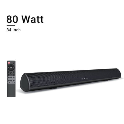 BYL 2.1 Channel Soundbar Subwoofer 80Watt 34Inch Sound bar