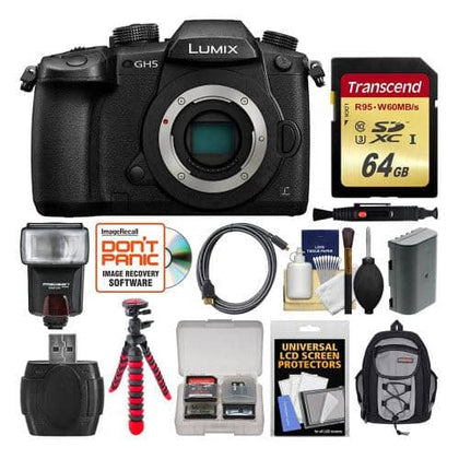 Panasonic Lumix DC-GH5 Wi-Fi 4K Digital Camera Body Bundle