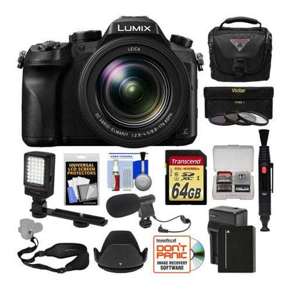 Panasonic Lumix DMC-FZ2500 4K Wi-Fi Digital Camera Bundle