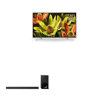 Sony XBR60X830F 60-Inch 4K Ultra HD Smart LED TV and Sony X9000F 2.1ch Soundbar with Dolby Atmos and Wireless Subwoofer