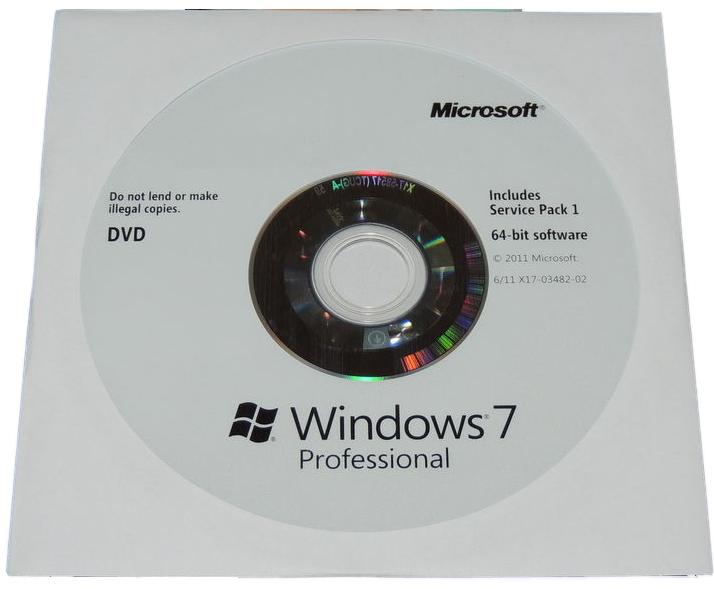 Microsoft Windows 7 Professional 64 Bit Installation Disc – The Pc