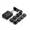 BESTEK USB Travel Power Strip with 8 International Adapters