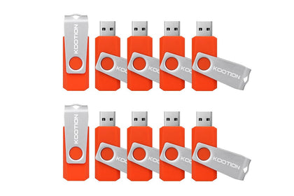 KOOTION 10PCS 4GB USB Flash Drive - Orange