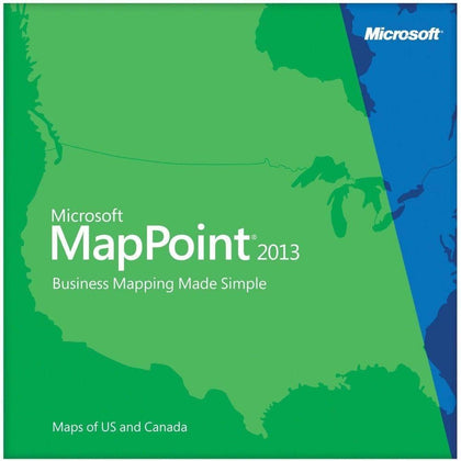 Microsoft MapPoint 2013 5 Pc's
